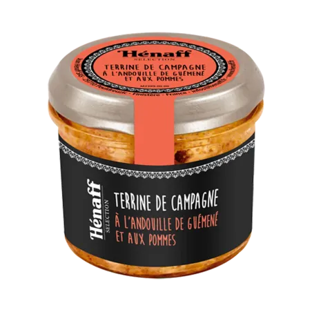 Terrine de campagne andouille pommes, saveur authentique