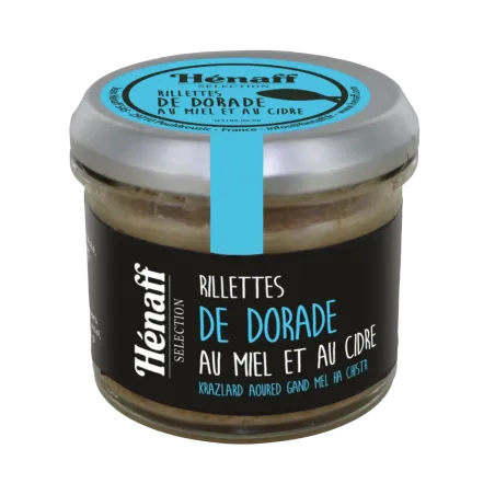 RILLETTE  DE DORADE AU MIEL ET AU CIDRE BIO