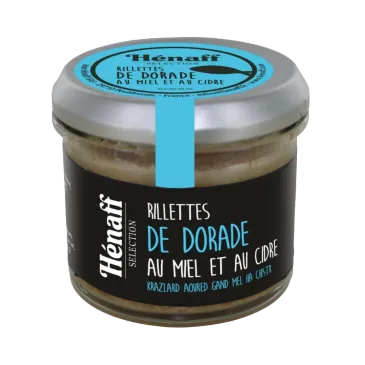 RILLETTE  DE DORADE AU MIEL ET AU CIDRE BIO