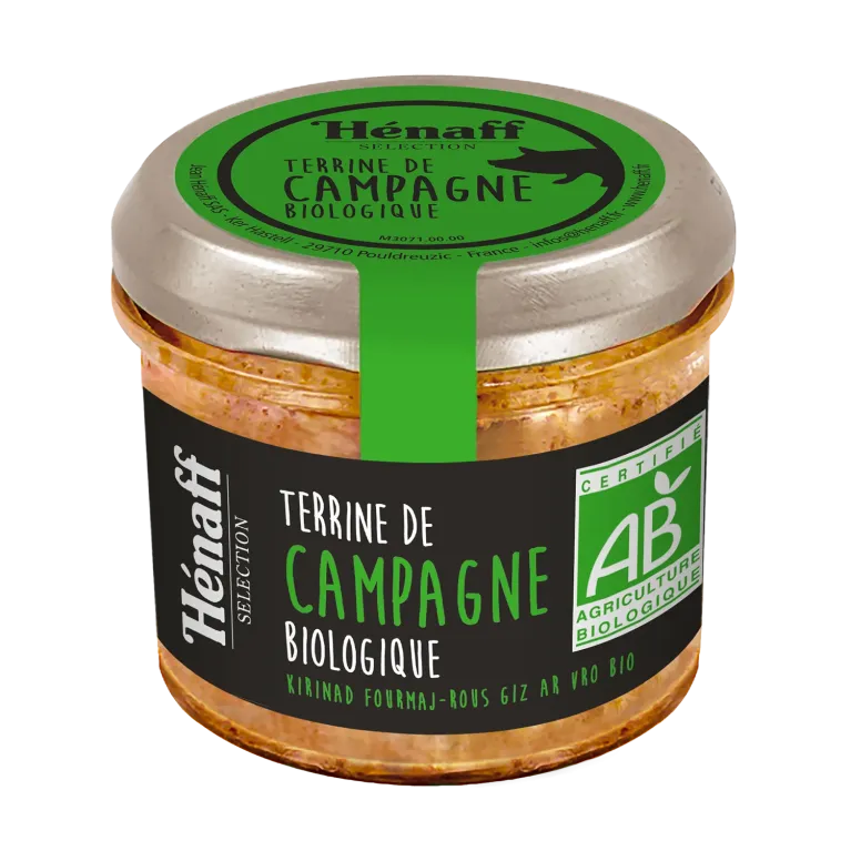TERRINE DE CAMPAGNE BIOLOGIQUE TERRINE DE CAMPAGNE BIOLOGIQUE