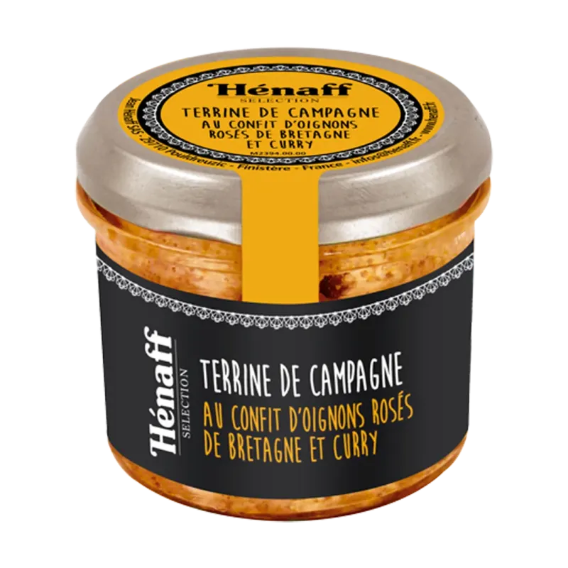 Terrine de campagne au confit d'oignons et curry - 90 g
