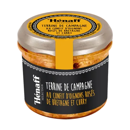 Terrine de campagne au confit d'oignons et curry - 90 g