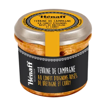 Terrine de campagne au confit d'oignons et curry - 90 g