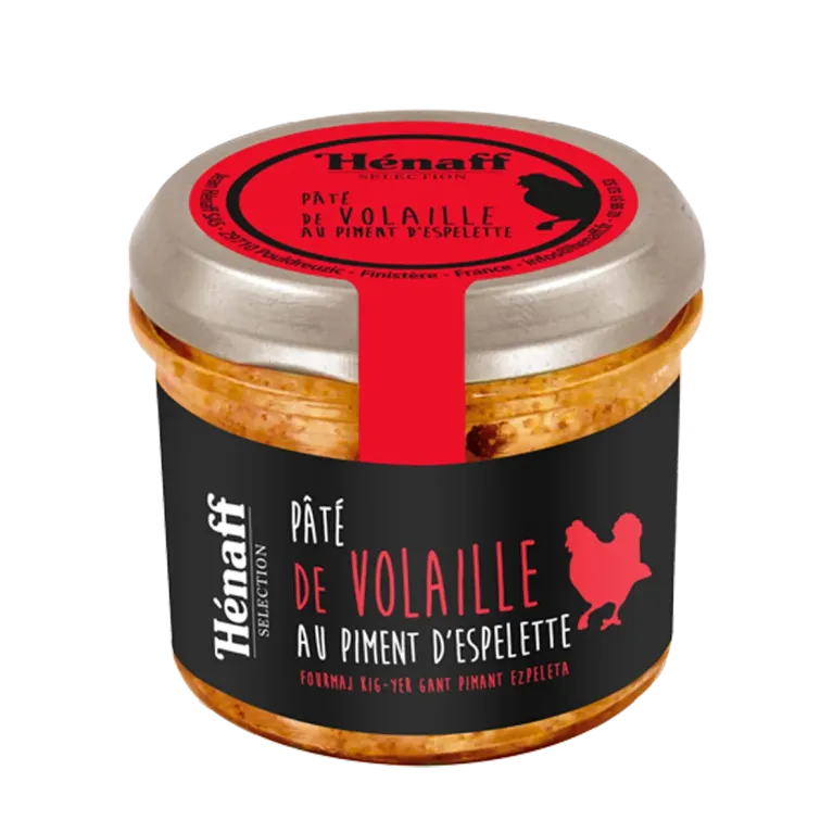 PATE DE VOLAILLE AUX PIMENT D'ESPELETTE PATE DE VOLAILLE AUX PIMENT D'ESPELETTE