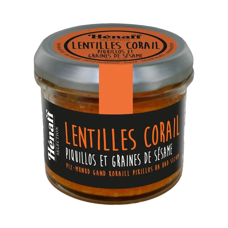 LENTILLE CORAIL PIQUILLOS ET GRAINE DE SESAME LENTILLE CORAIL PIQUILLOS ET GRAINE DE SESAME