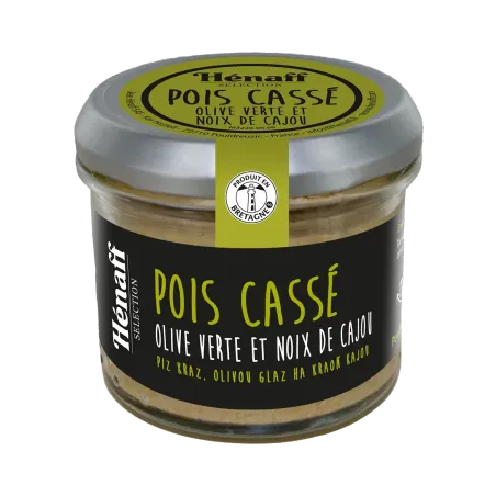 POIS CASSE OLIVE VERTE ET NOIX DE CAJOU