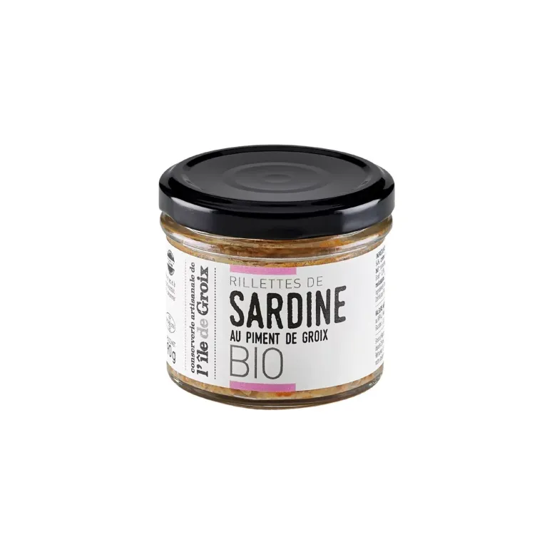 RILLETTE SARDINE AU PIMENT DE GROIX BIO RILLETTE SARDINE AU PIMENT DE GROIX BIO