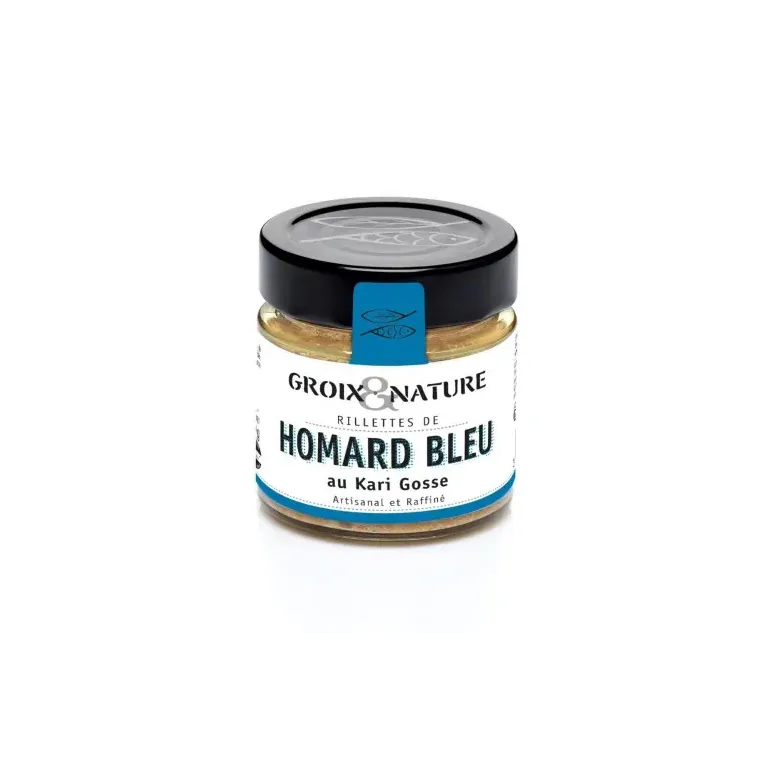 Rillettes de homard bleu au kari Gosse, saveur marine authentique Rillettes de homard bleu au kari Gosse, saveur marine authentique
